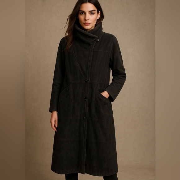 Revillon Shearling coat Womens Size XL - Picture 1 of 15